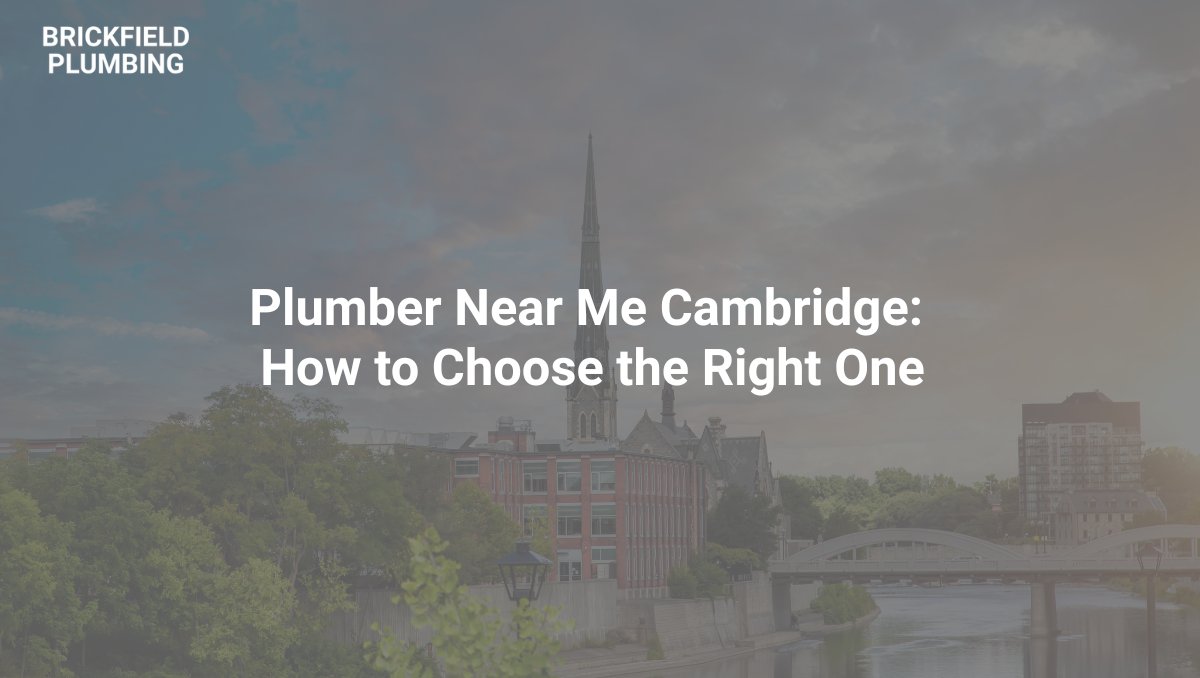 plumber near me Cambridge