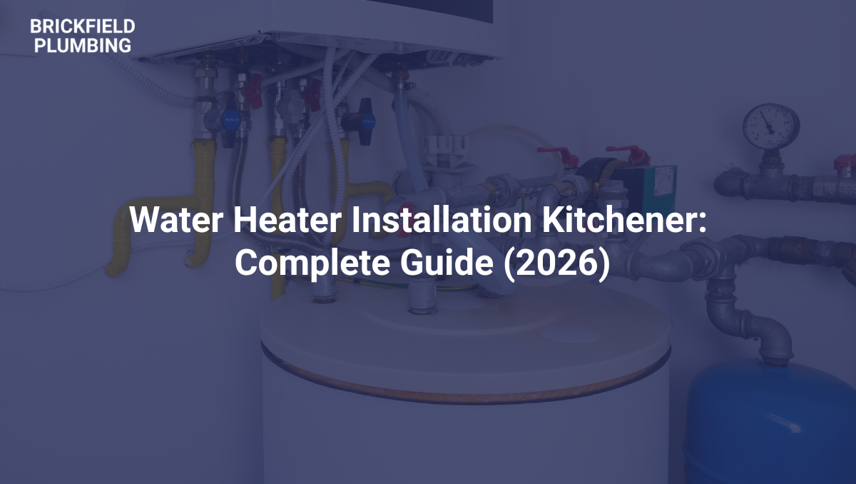 water heater installation kitchener