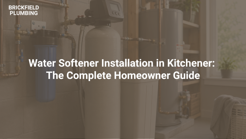 water softener installation kitchener