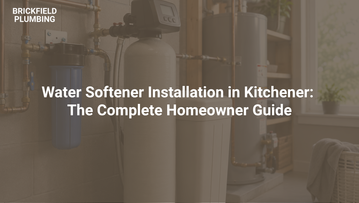 water softener installation kitchener