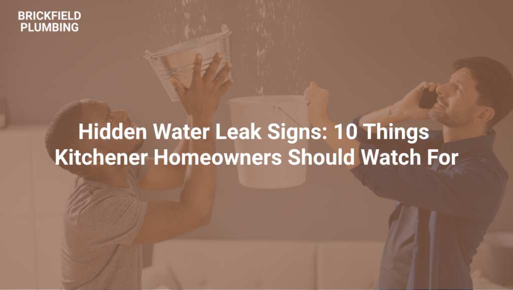 hidden water leak signs