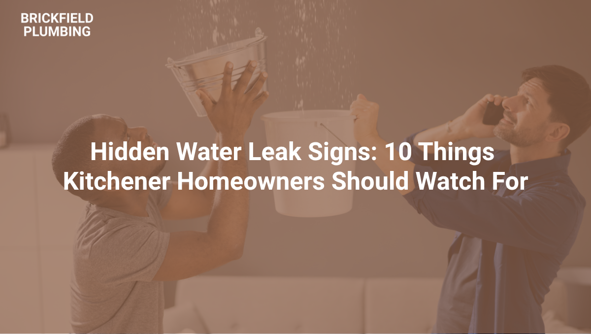 hidden water leak signs